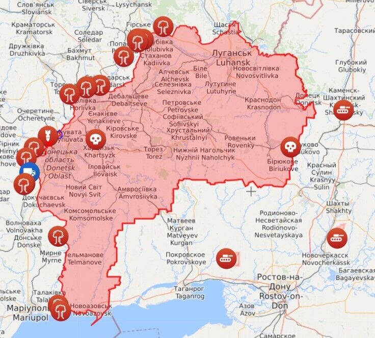 Карта обстрелов на Донбассе dqxikeidqxiqqeant