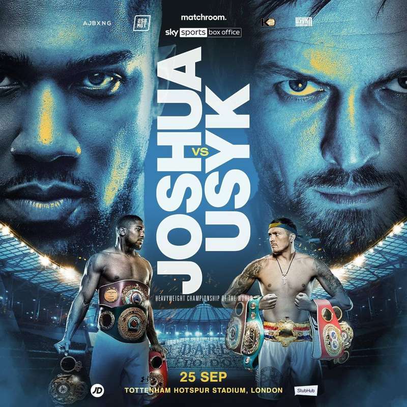 Постер боя Усик – Джошуа.
