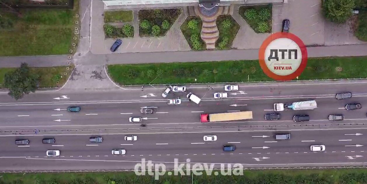 Кадры ДТП с высоты