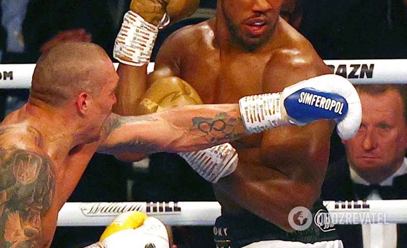 Перчатка Усика с названием крымской столицы