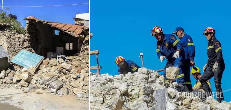 Разрушенные дом и церковь в Аркалохорионе dqxikeidqxiqqeant