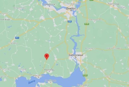 Привольное на карте