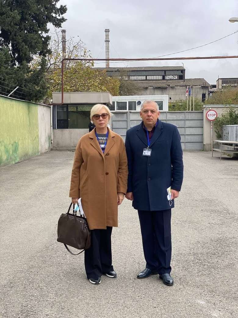 Денисова прибыла в Руставскую тюрьму для проверки условий содержания Саакашвили 01 dqxikeidqxitkant