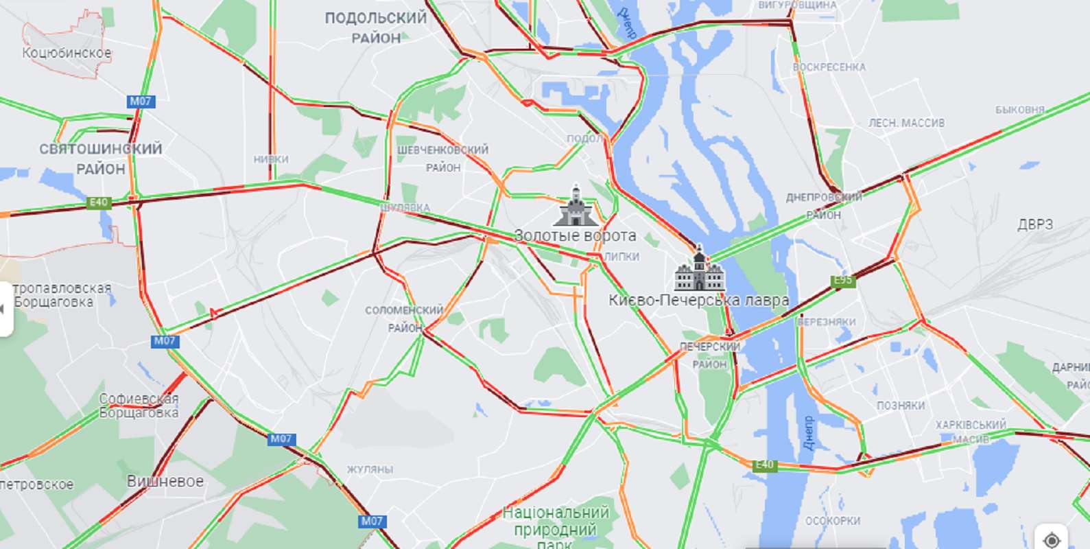 Из-за локдауна Киев погряз в пробках: где ситуация самая сложная - фото 1 dqxikeidqxiqqeant