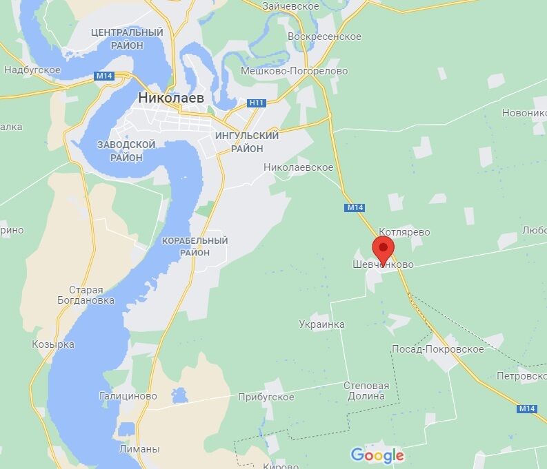 Село Шевченково под Николаевом