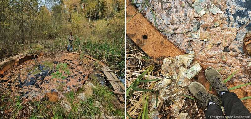 Болото на месте заброшенной ракетной шахты. dqxikeidqxiqqeant