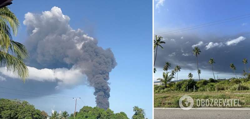 Дым было видно издалека.