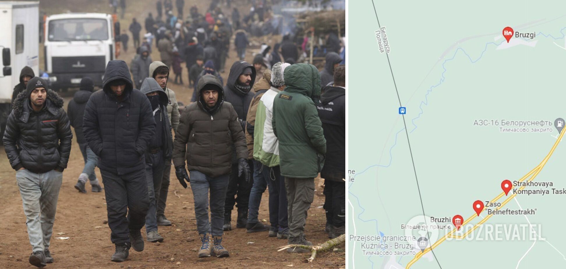 Мигранты предприняли попытку прорыва КПП "Брузги"