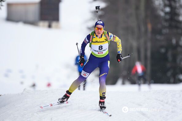 Меркушина смогла дать интервью после гонки