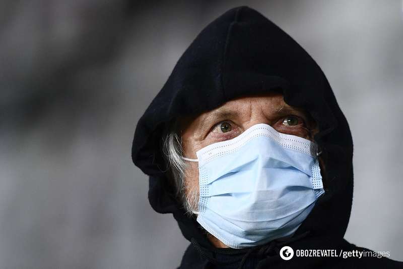 Массимо Ферреро во время матча.