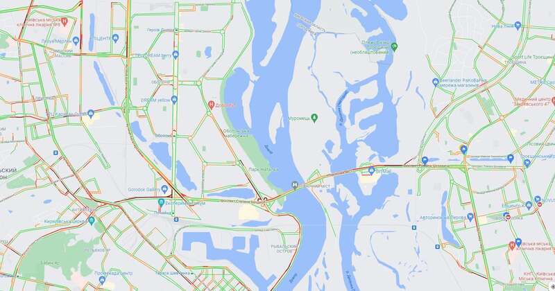 Троещина и Оболонь.