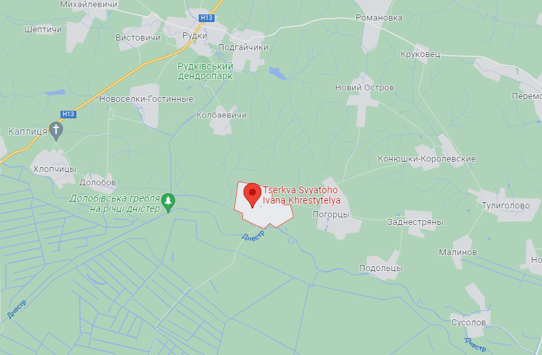 Село Чайковичи на карте. dqxikeidqxiqqeant