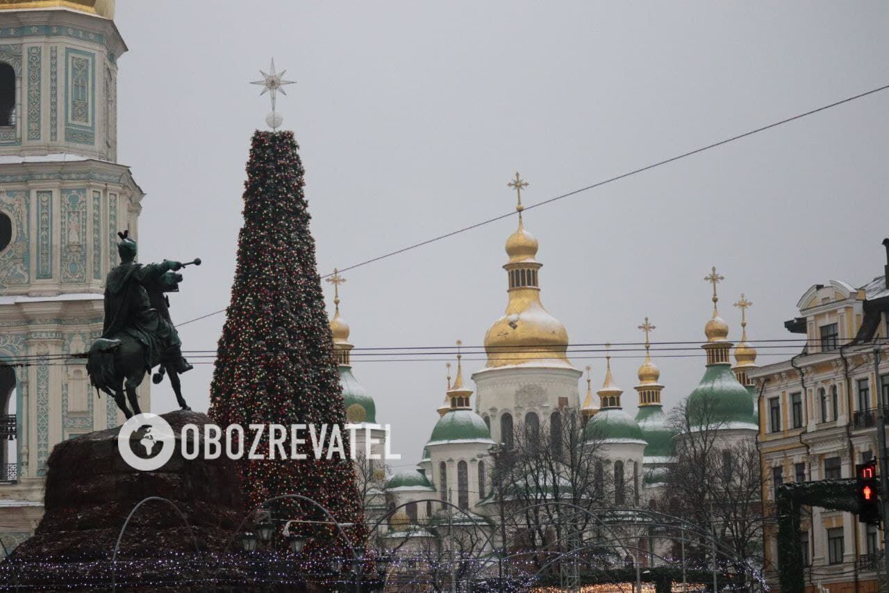 В этом году праздничное дерево искусственное. dqxikeidqxitkant