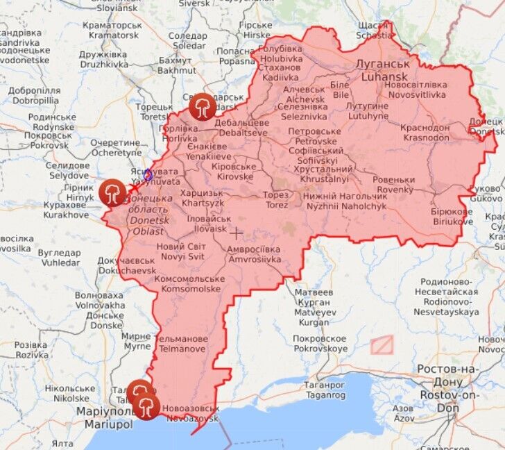 Карта войны на Донбассе dqxikeidqxitkant