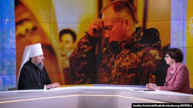 Митрополит Епіфаній та ведуча Інна Кузнецова