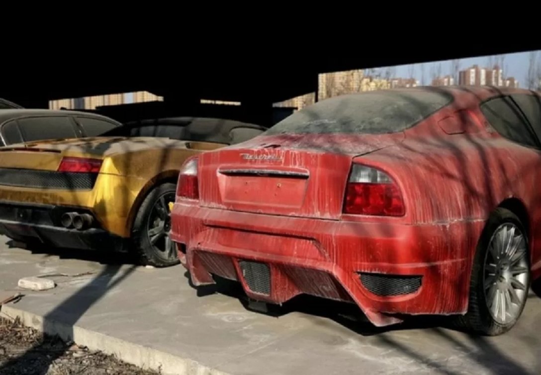 кладбище авто, элитные авто, экзотические суперкары, кладбище суперкаров, заброшенные авто