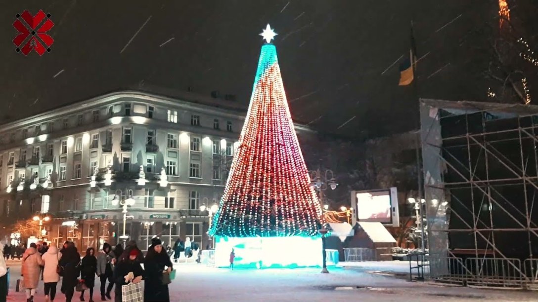 Елка в Ивано-Франковске елка, Ивано-Франковск, елка в Ивано-Франковске