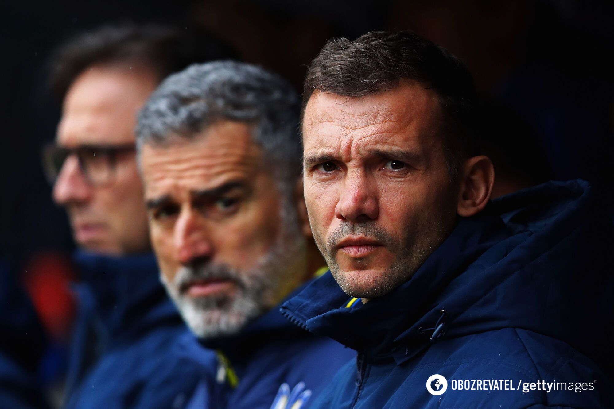 Андрей Шевченко и тренерский штаб сборной Украины