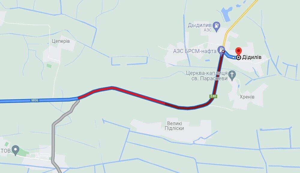 Авария произошла возле с. Дедилов на Львовщине