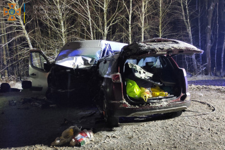 Микроавтобус и легковушка столкнулись в Черниговской области: 11 пострадавших, среди которых есть ребенок 05