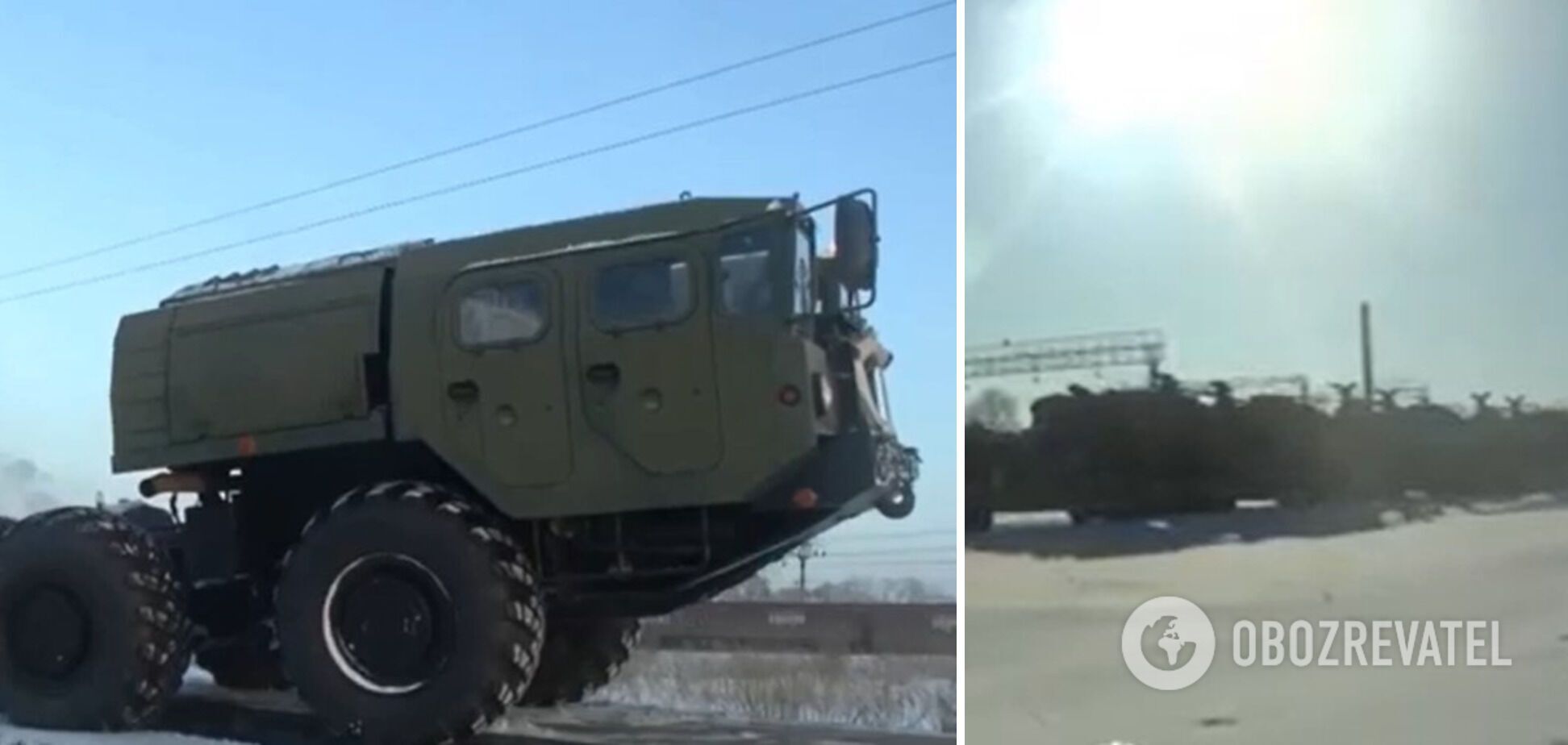 Военную технику РФ отправляли по железной дороге и своим ходом