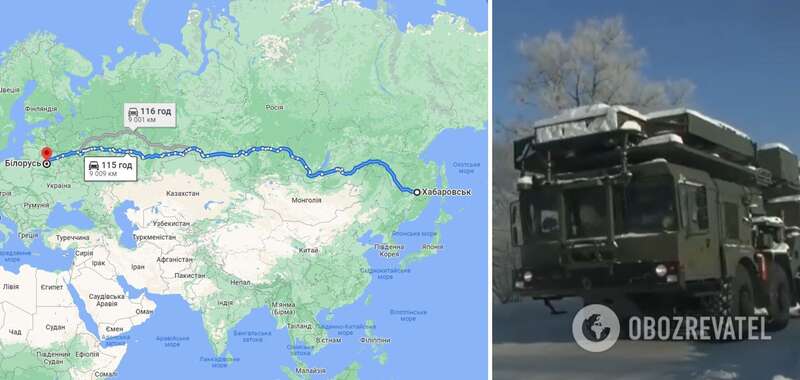 Россия перебросила военную технику из Хабаровского края в Беларусь