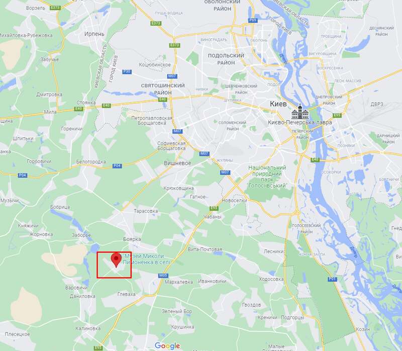 Село Малютянка на карте dqxikeidqxitkant