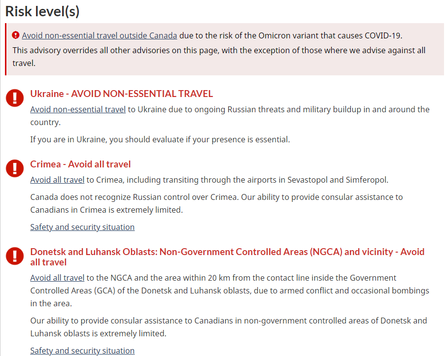 Канада рекомендовала своим гражданам задуматься об отъезде из Украины dqxikeidqxitkant