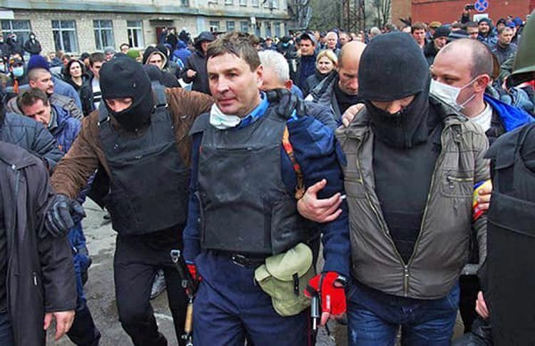 Герман Приступа, апрель 2014 г. в Горловке Донецкой области.