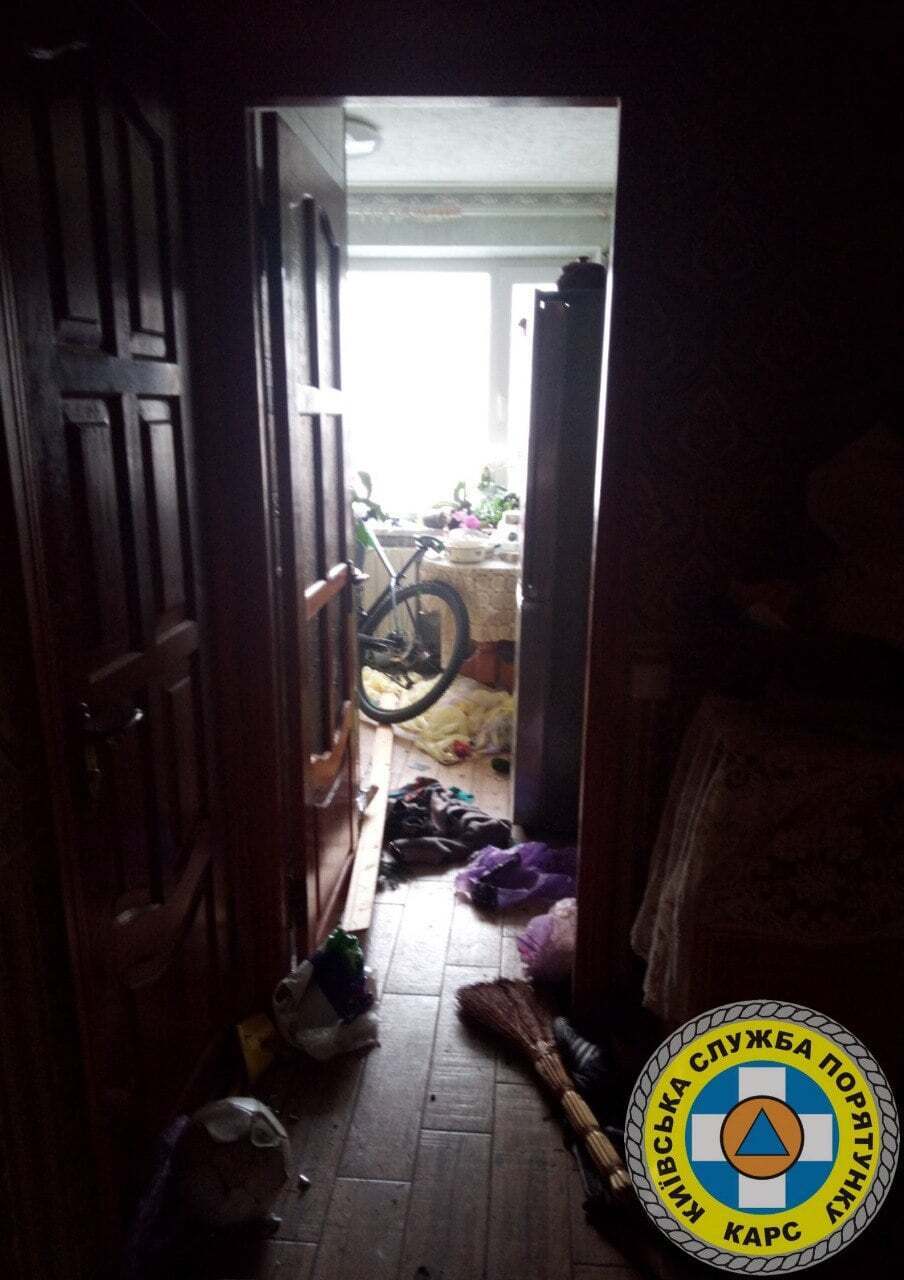 Киевлянин устроил погром в квартире.