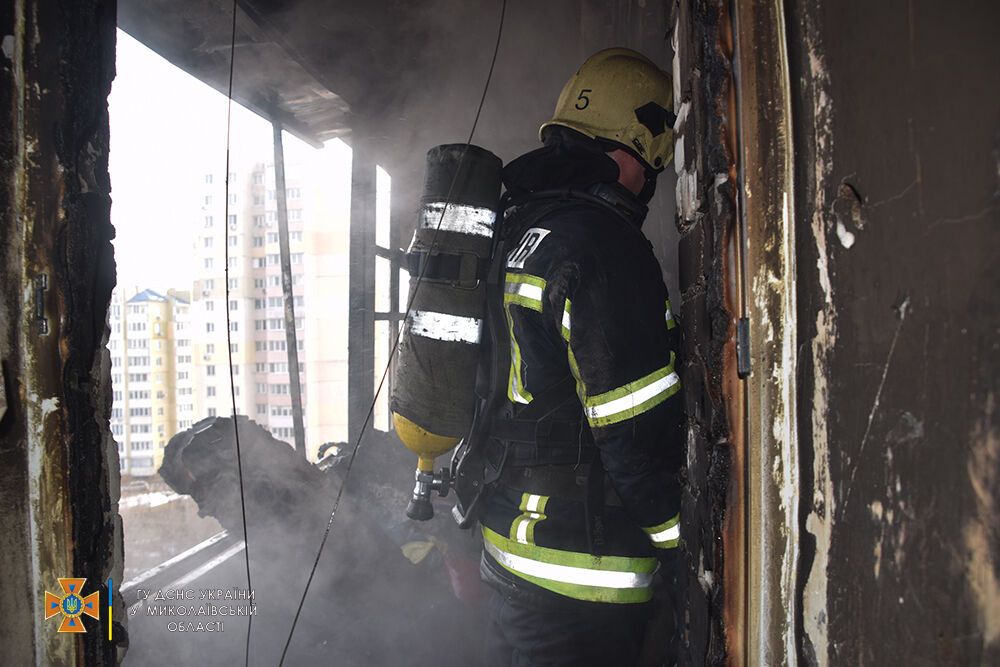 Квартира выгорела дотла