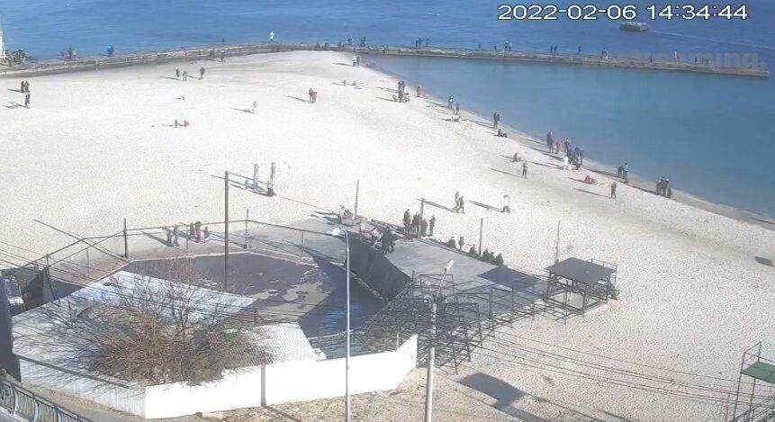 Пляж 10-й станции Большого Фонтана.