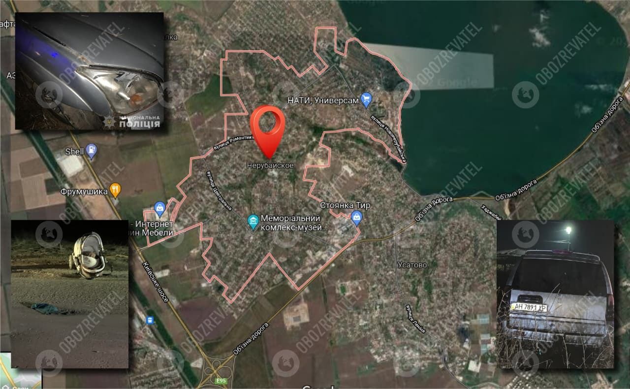 Место ДТП под Одессой. dqxikeidqxiqqeant