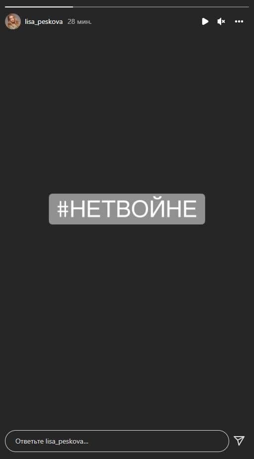 Дочь пресс-секретаря Путина выступила против войны dqxikeidqxitkant