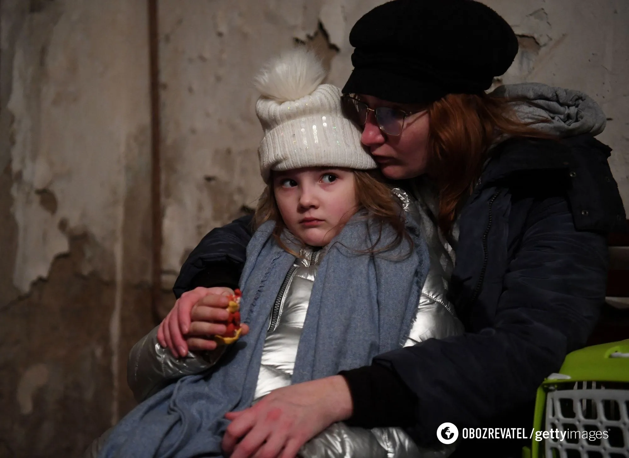 Дети в укрытии во время обстрела Киева российскими оккупантами dqxikeidqxitkant