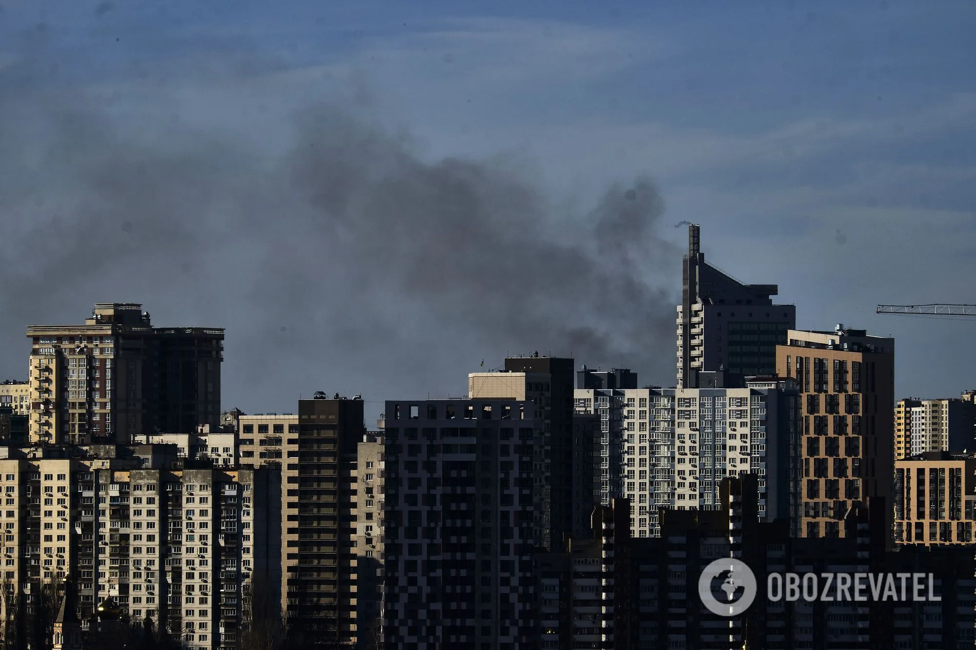 Киев во время обстрелов российскими оккупантами