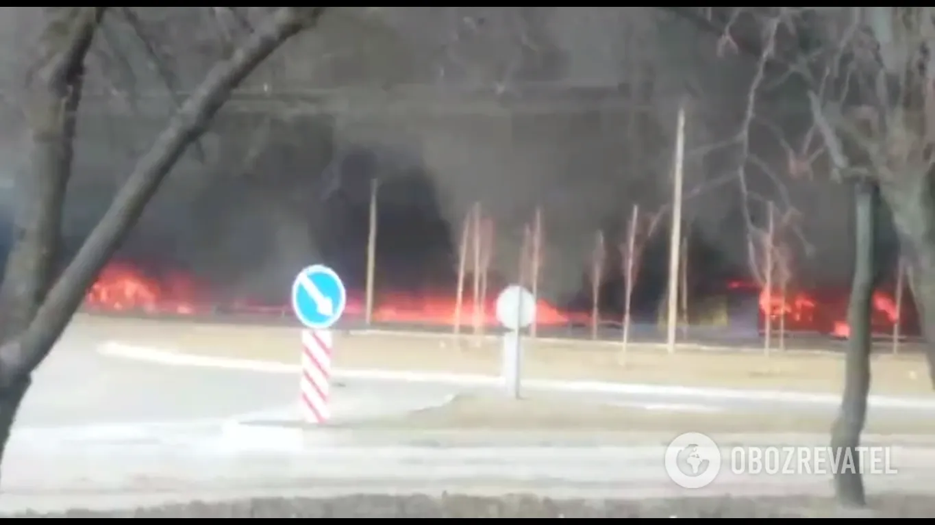 Пожар в Чернигове 28 февраля dqxikeidqxiqqeant