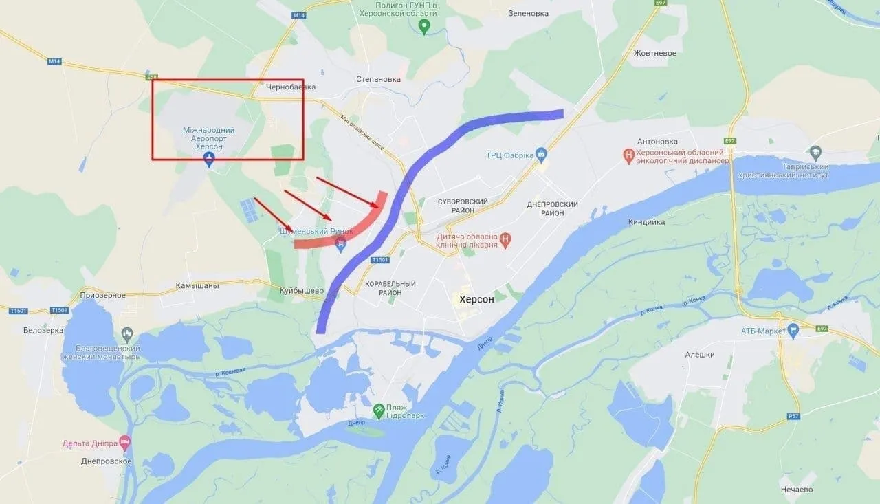 Карта наступления. dqxikeidqxitkant