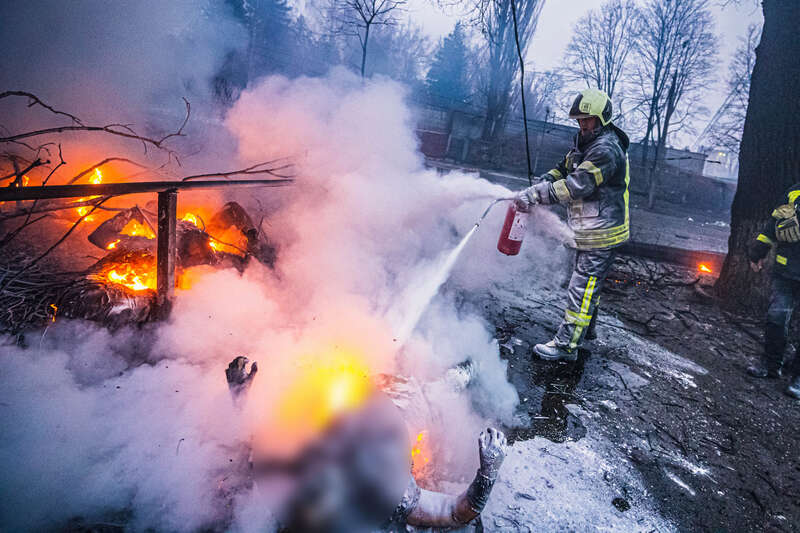Обстрел киевской телевышки, где погибли пять человек: появились фото с места преступления Путина