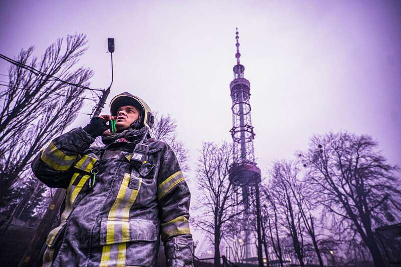 Обстрел киевской телевышки, где погибли пять человек: появились фото с места преступления Путина