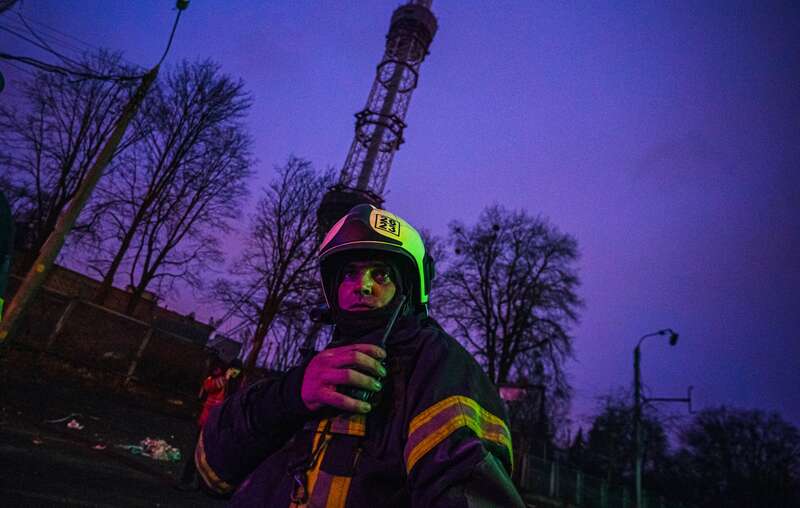 Обстрел киевской телевышки, где погибли пять человек: появились фото с места преступления Путина