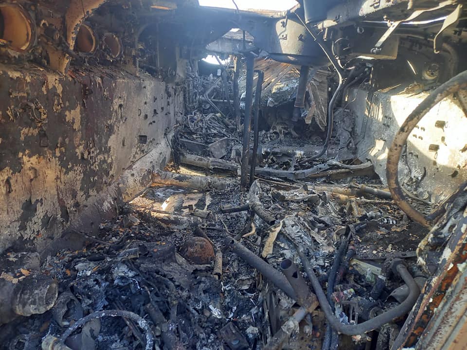 В Сумской области уничтожили технику рашистов, которая направлялась в Киев (фото)