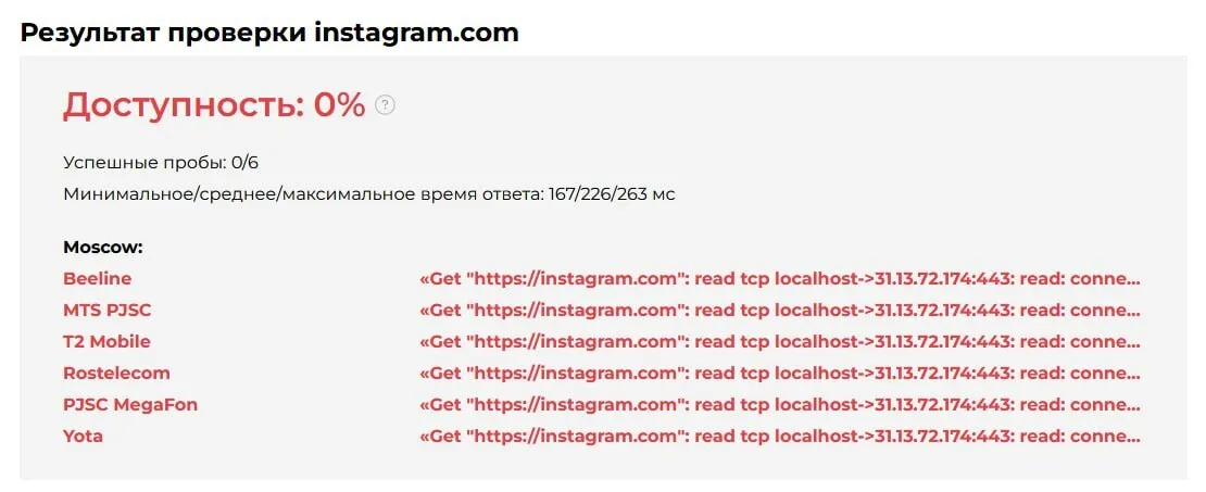 В России начали блокировать Instagram.