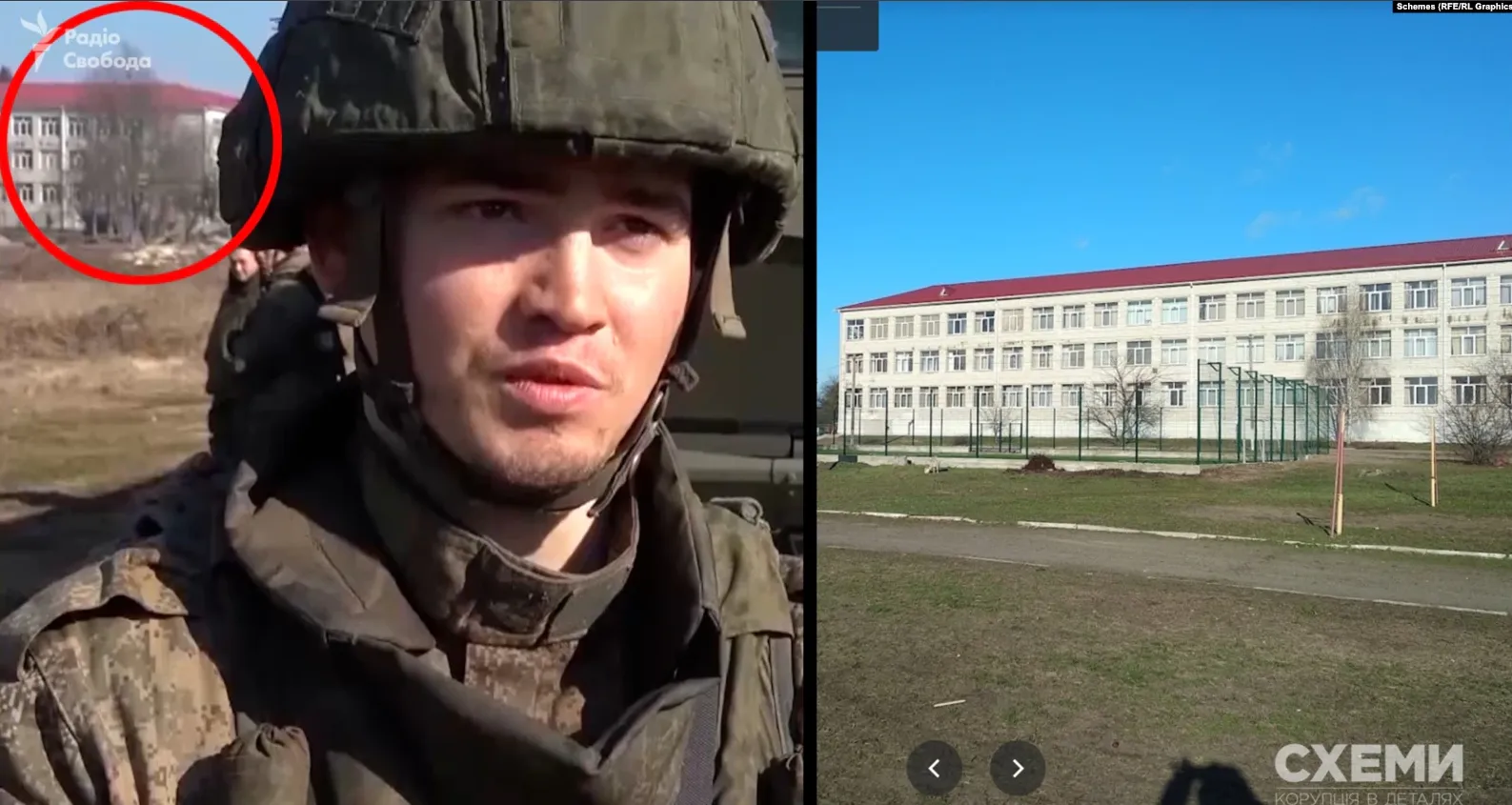 На фоне школа в Катюжанке. dqxikeidqxiqqeant