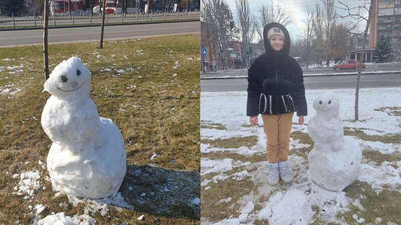 Девочка слепила снеговика, пока мама искала связь dqxikeidqxiqqeant