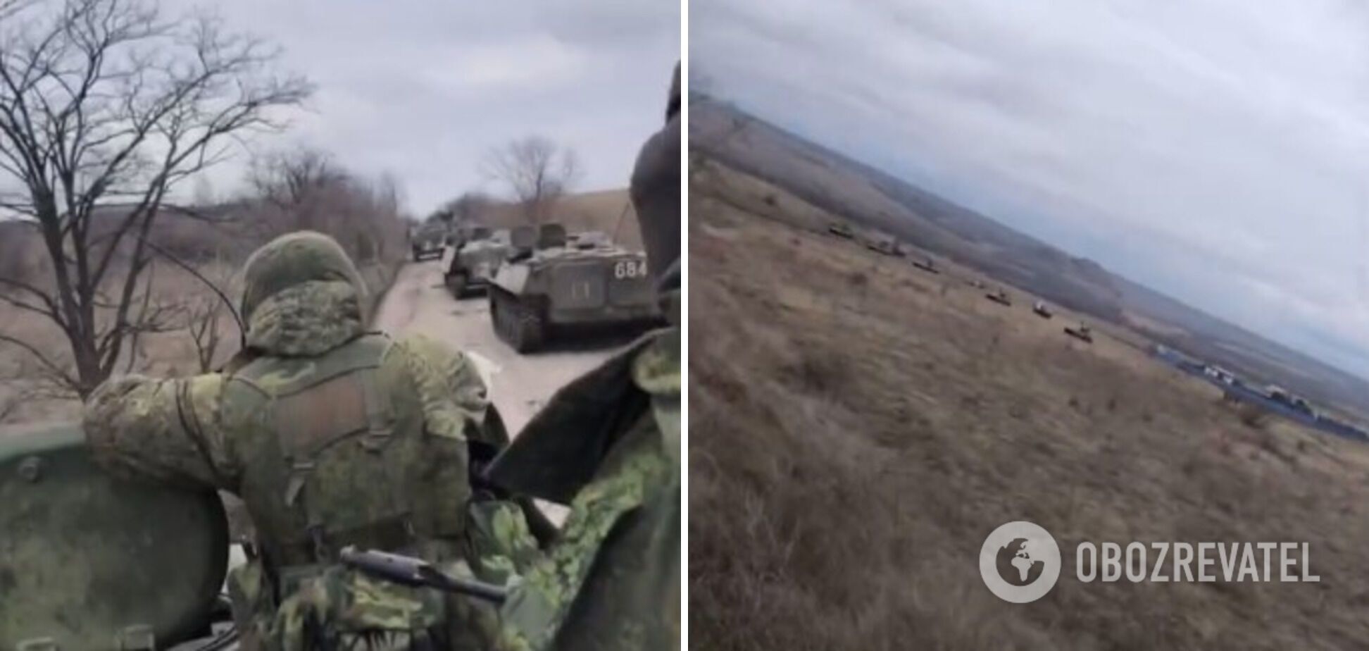 Оккупант продемонстрировал колонну техники РФ, которая ехала штурмовать Попасную dqxikeidqxiqqeant