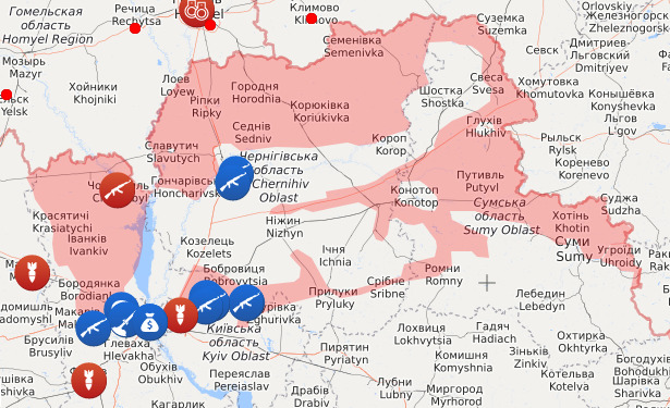 Заработал сайт с интерактивной картой войны в Украине 03