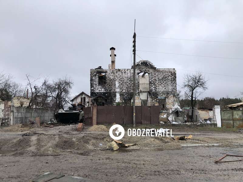 Захватчики прятали танки за домами людей