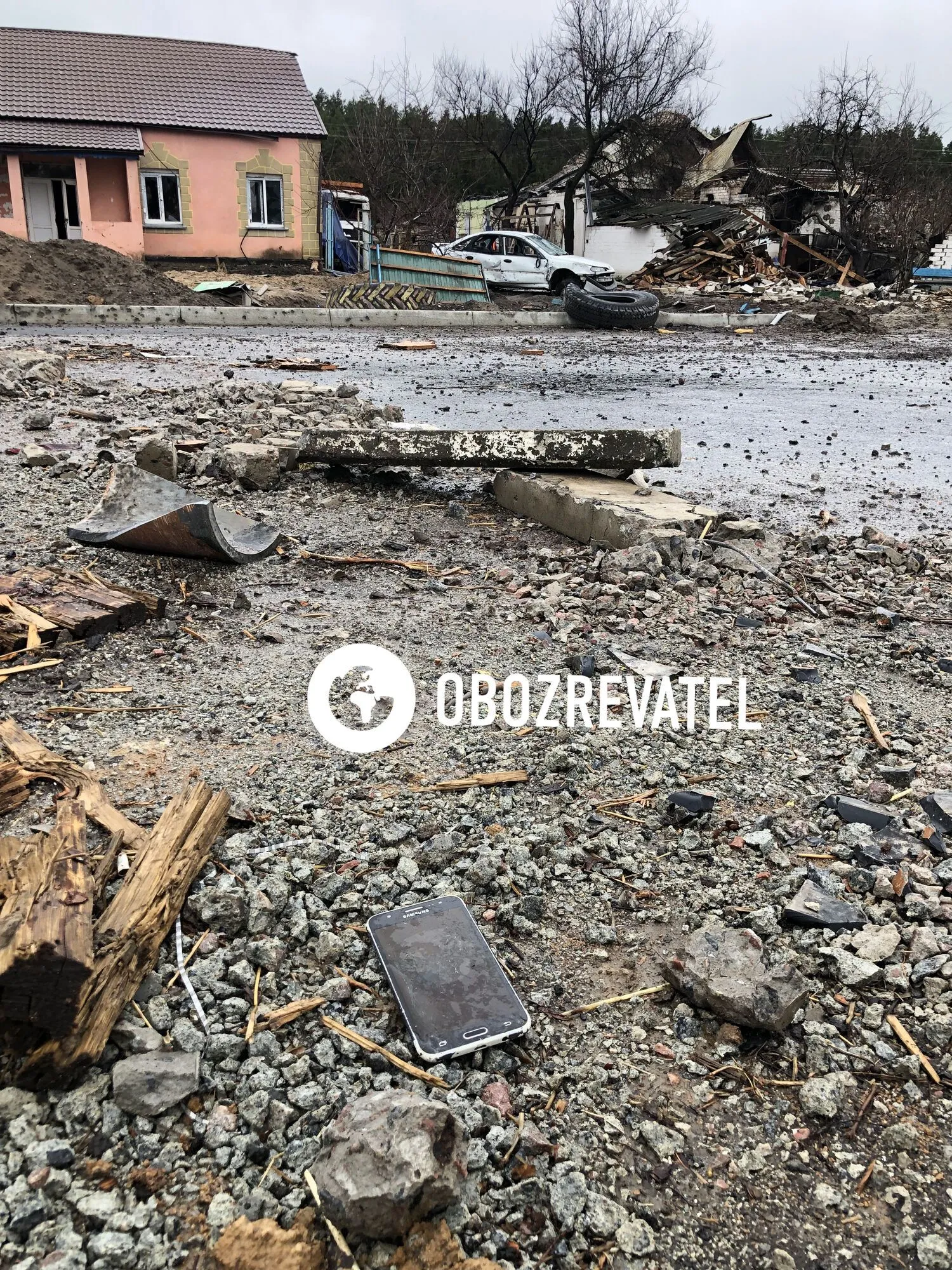 Разрушение инфраструктуры в селе