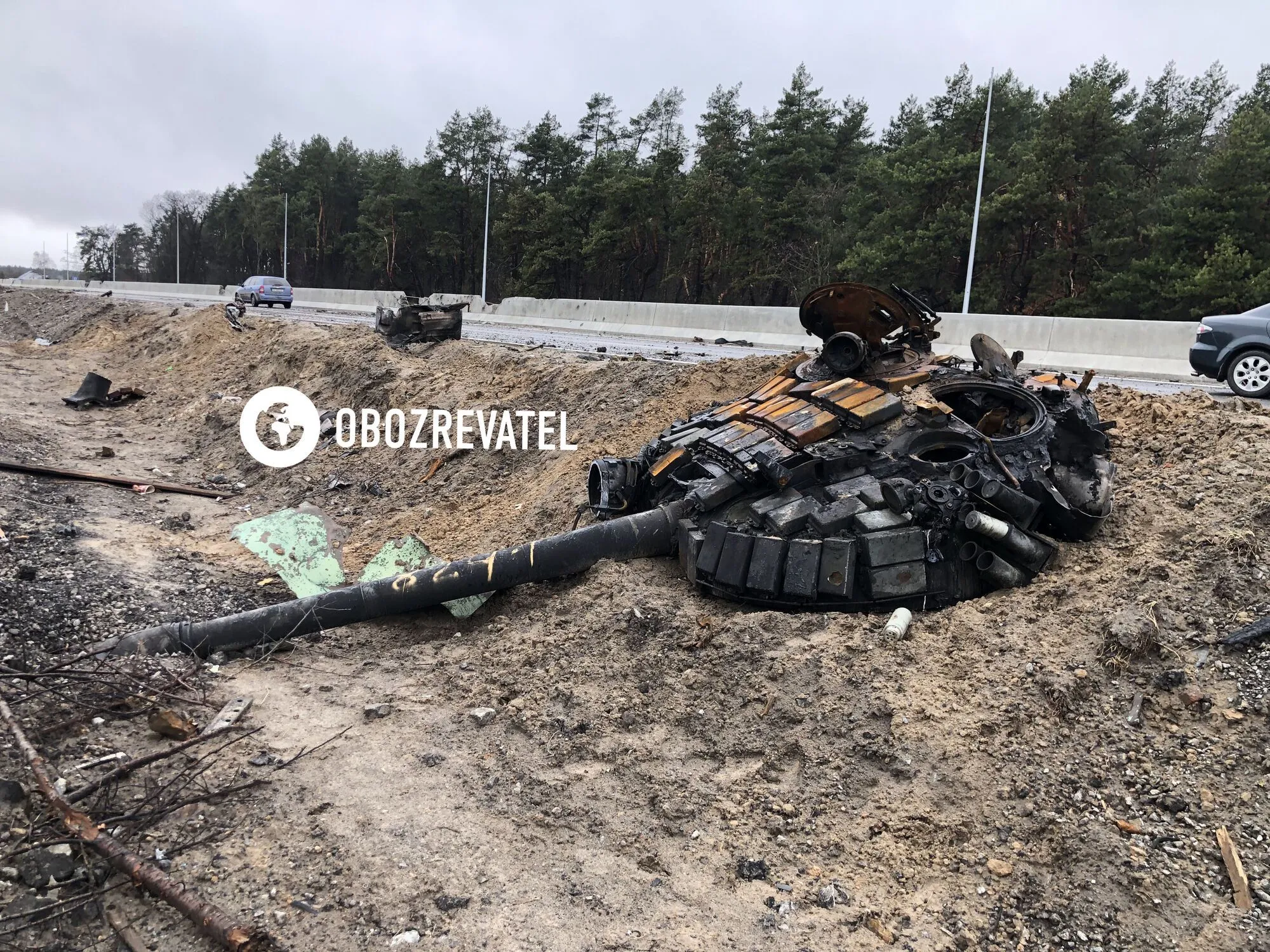 Башня от российского танка